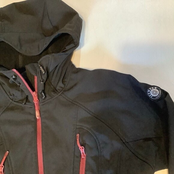 Women's Icewear Iceland Softshell Daniella Technical Jacket Black Hiking Size Sm - Picture 2 of 11